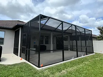 Bronze gable screen enclosure - Daytona Beach